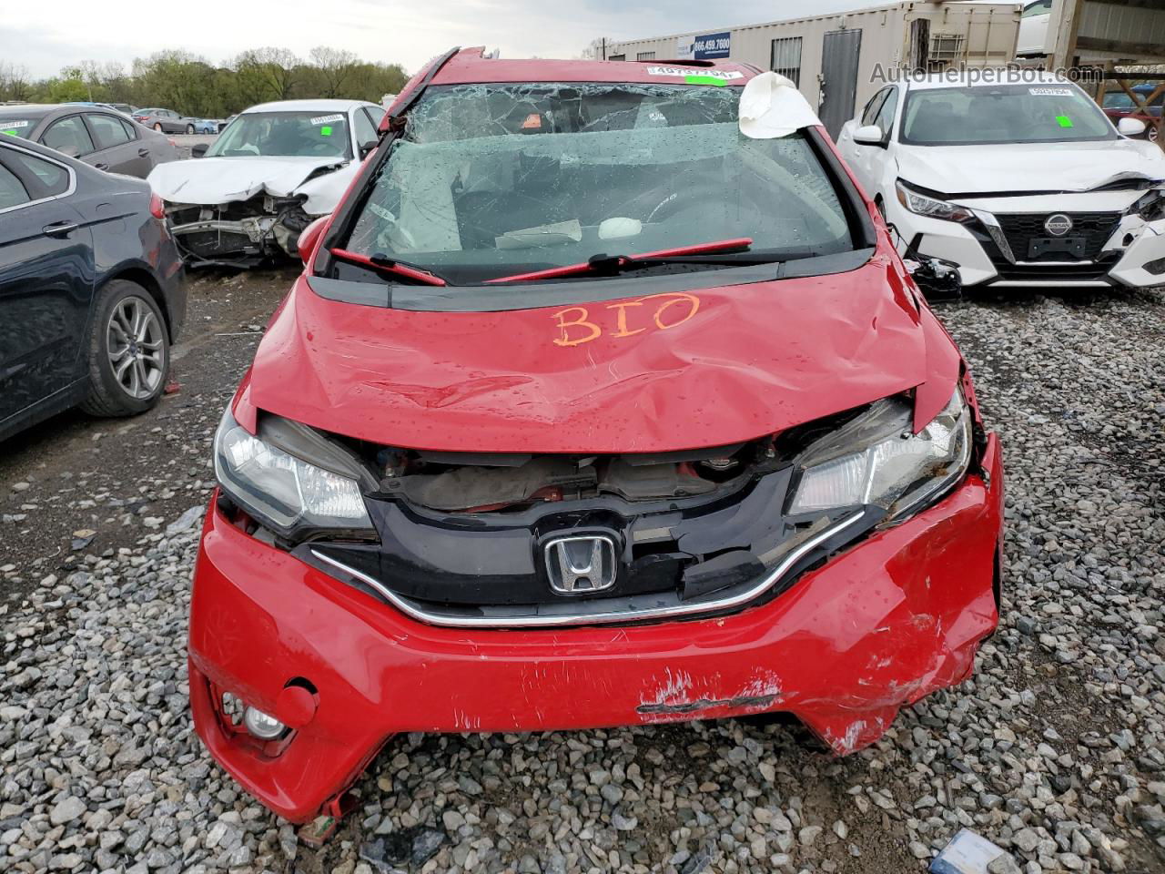 2016 Honda Fit Ex Red vin: 3HGGK5H99GM704098