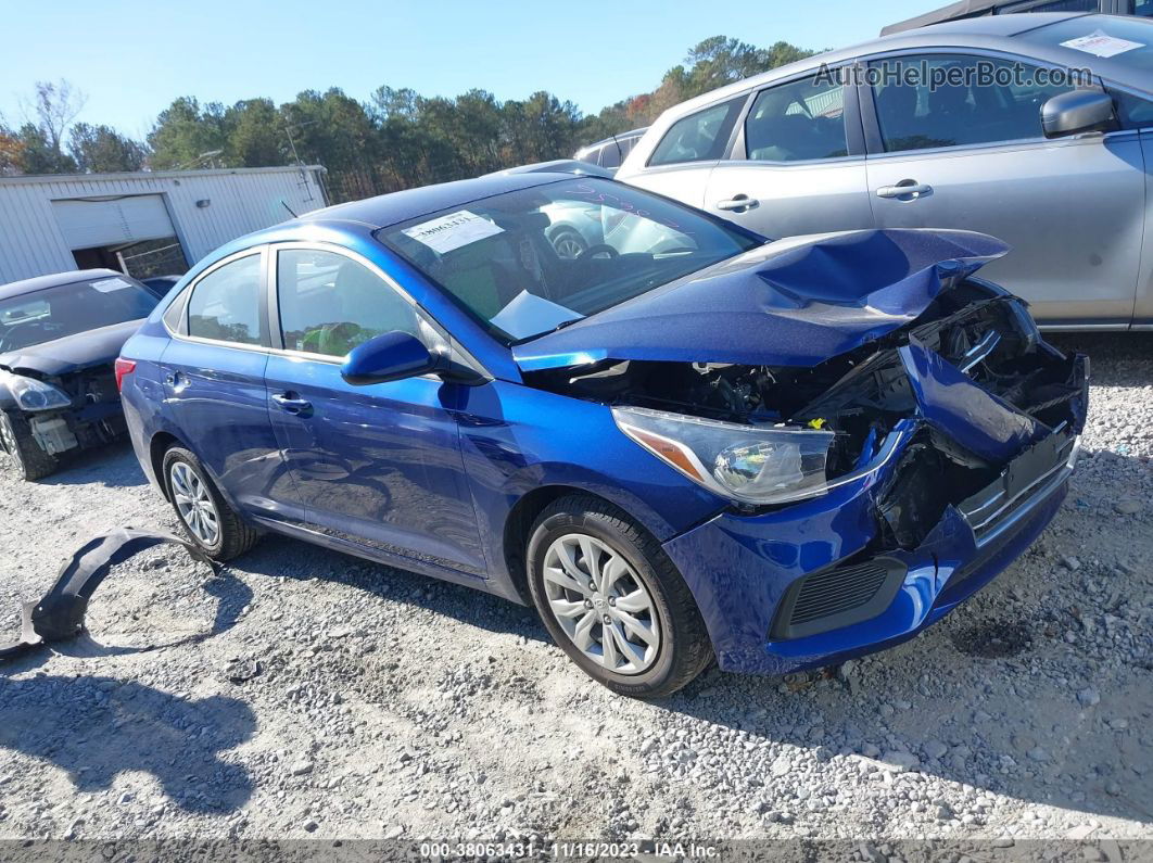 2021 Hyundai Accent Se Blue vin: 3KPC24A60ME128656