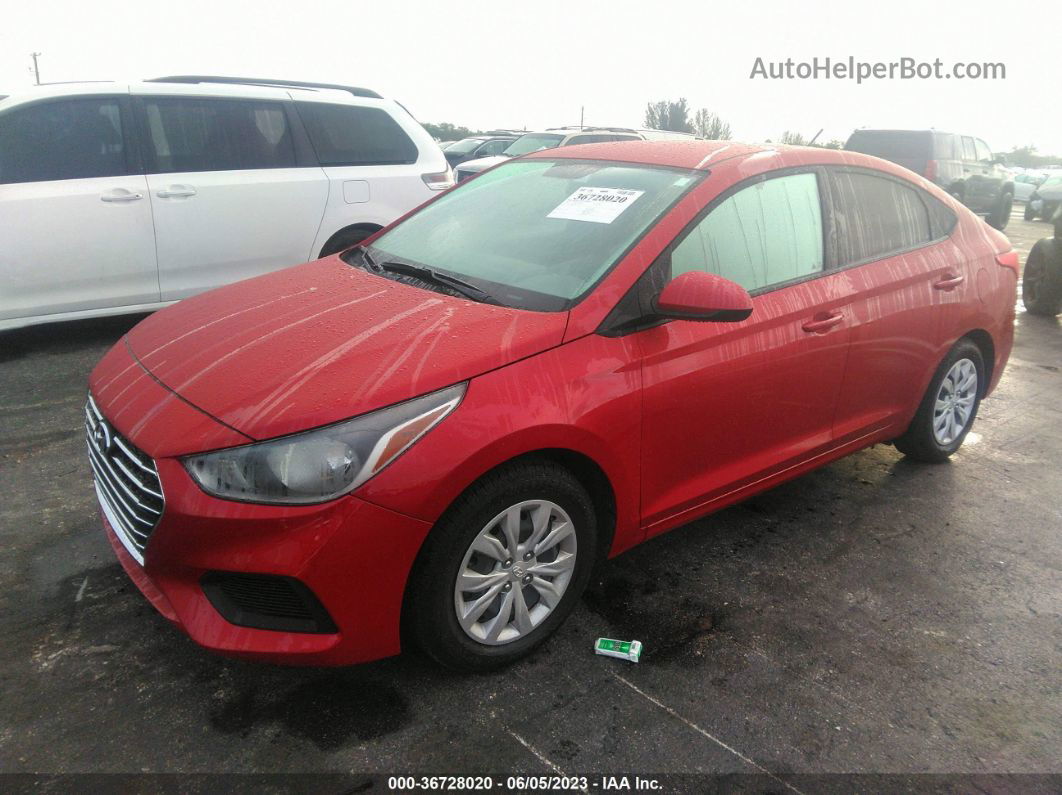 2021 Hyundai Accent Se Red vin: 3KPC24A60ME129550