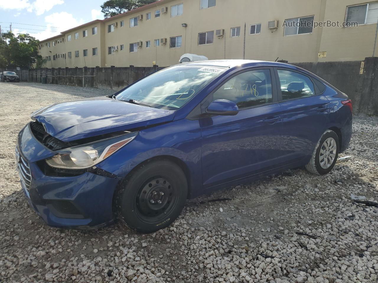 2021 Hyundai Accent Se Blue vin: 3KPC24A60ME130665