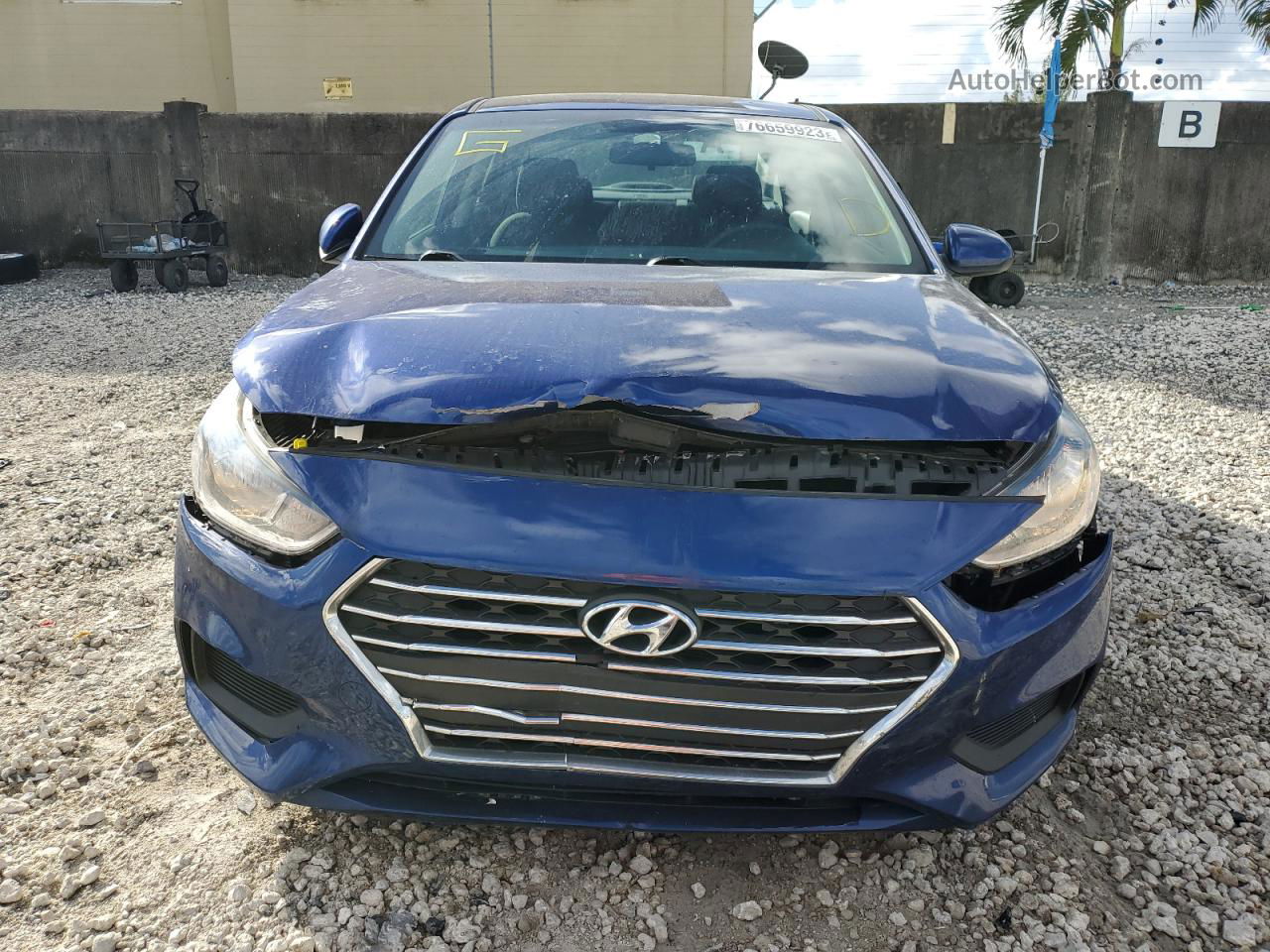 2021 Hyundai Accent Se Blue vin: 3KPC24A60ME130665