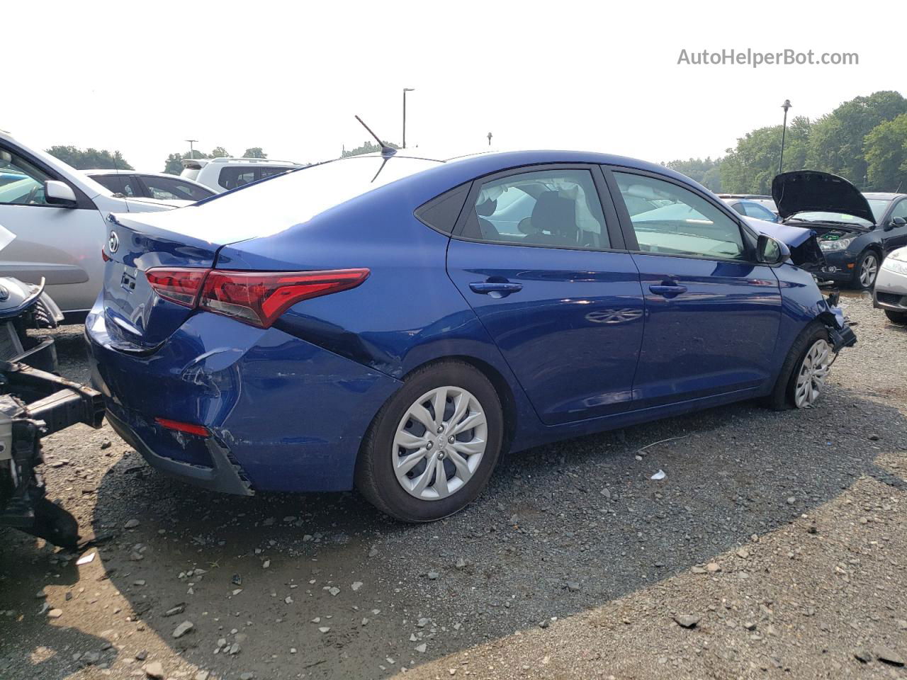 2021 Hyundai Accent Se Blue vin: 3KPC24A60ME131184