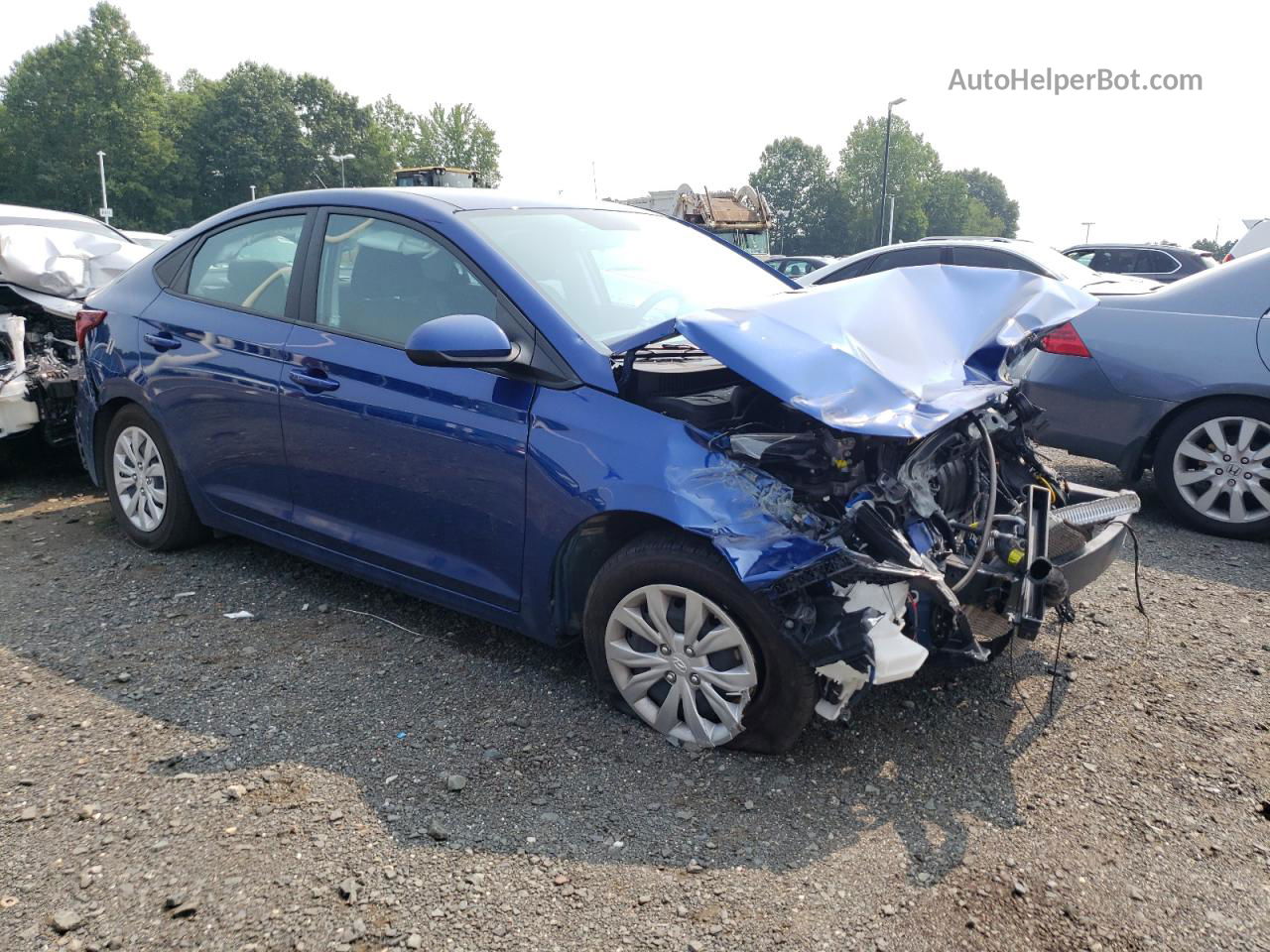 2021 Hyundai Accent Se Blue vin: 3KPC24A60ME131184