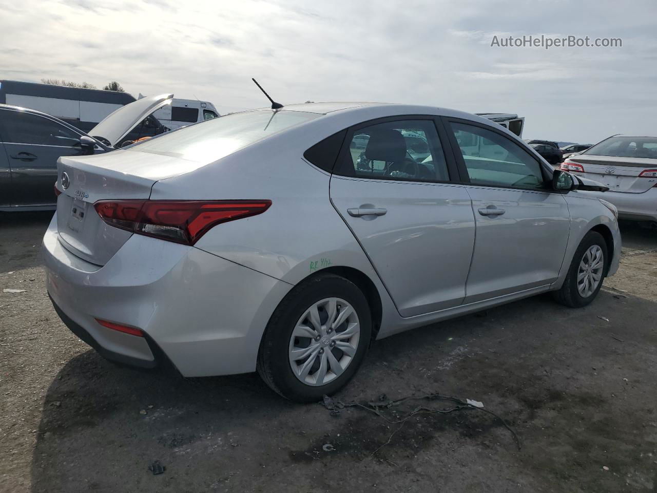 2021 Hyundai Accent Se Silver vin: 3KPC24A60ME132481