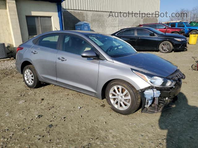 2021 Hyundai Accent Se Silver vin: 3KPC24A60ME136854