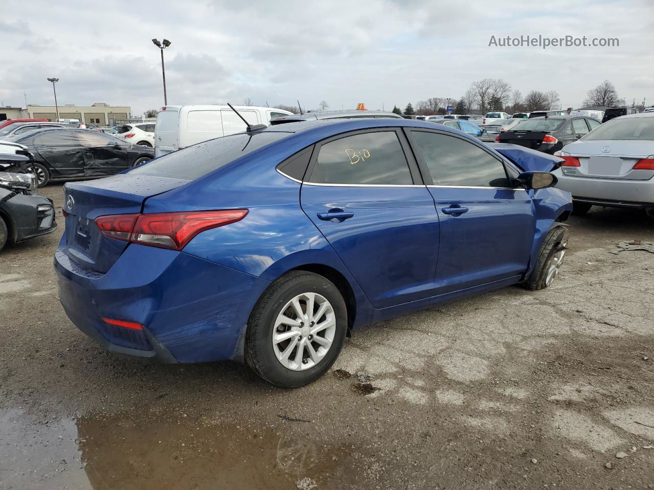 2021 Hyundai Accent Se Blue vin: 3KPC24A60ME138099