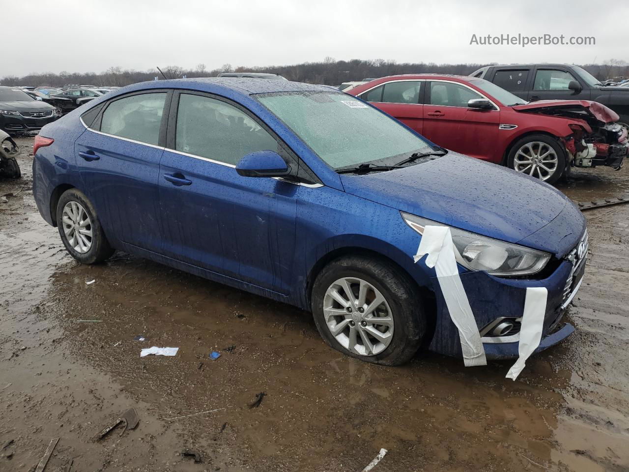 2021 Hyundai Accent Se Blue vin: 3KPC24A60ME138121