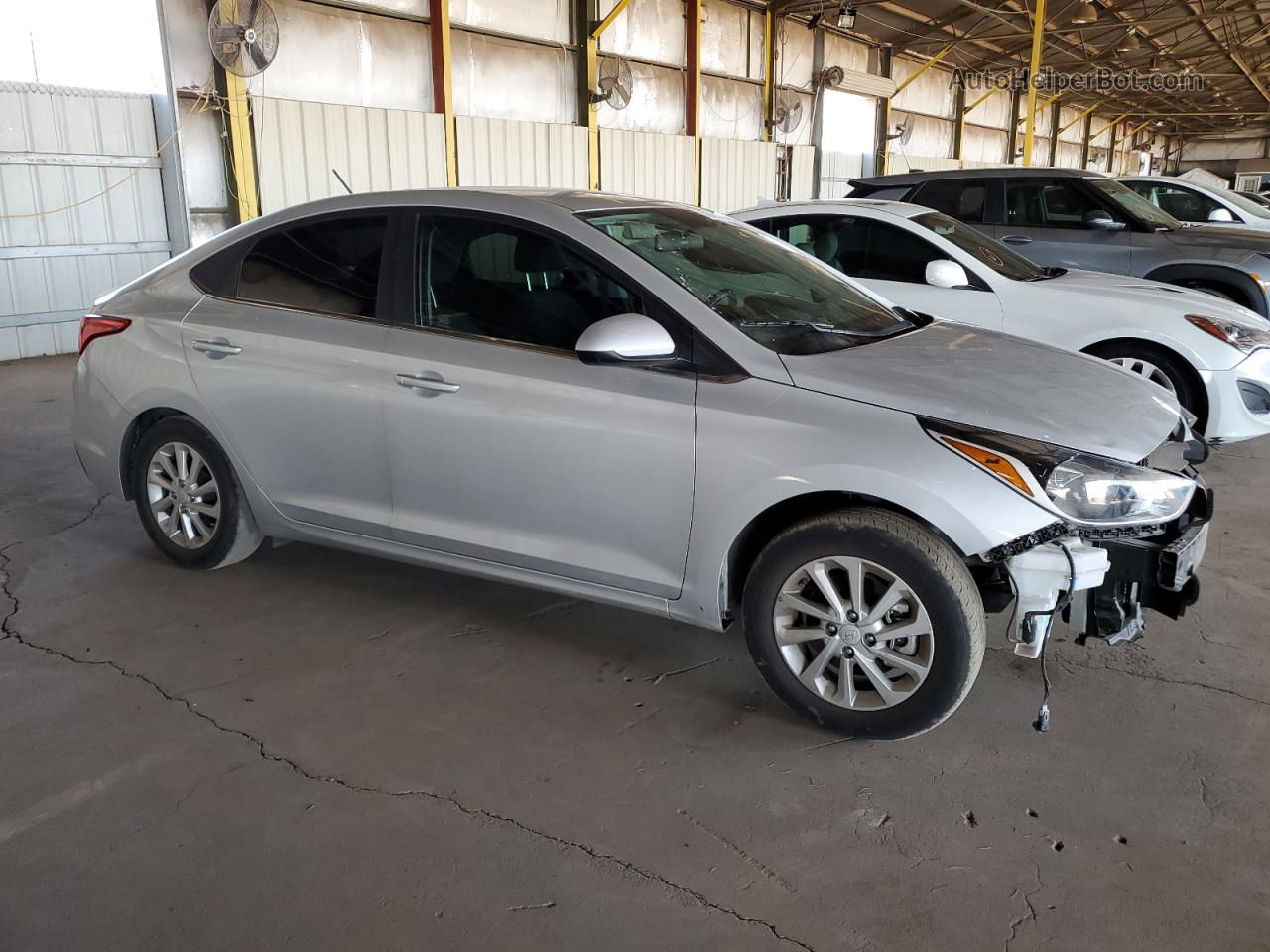 2021 Hyundai Accent Se Silver vin: 3KPC24A60ME138135