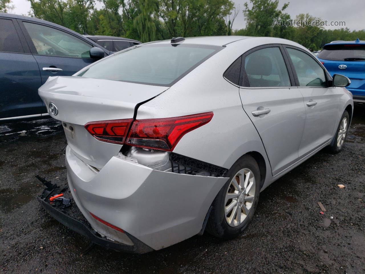 2021 Hyundai Accent Se Silver vin: 3KPC24A60ME146512