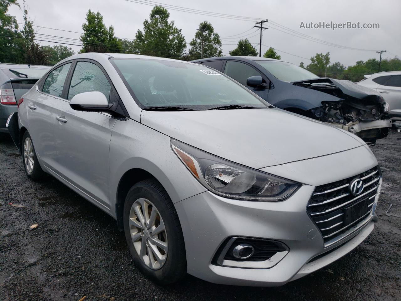 2021 Hyundai Accent Se Silver vin: 3KPC24A60ME146512