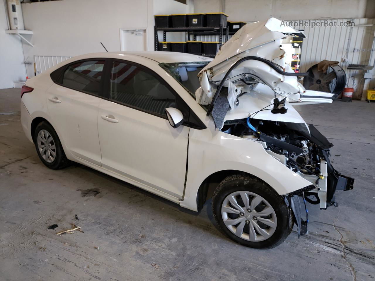 2021 Hyundai Accent Se White vin: 0K0520617984