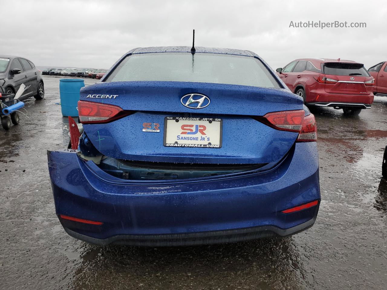 2021 Hyundai Accent Se Blue vin: 3KPC24A61ME129718