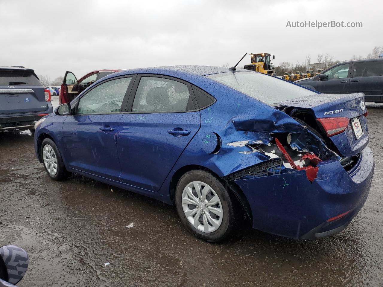 2021 Hyundai Accent Se Blue vin: 3KPC24A61ME129718