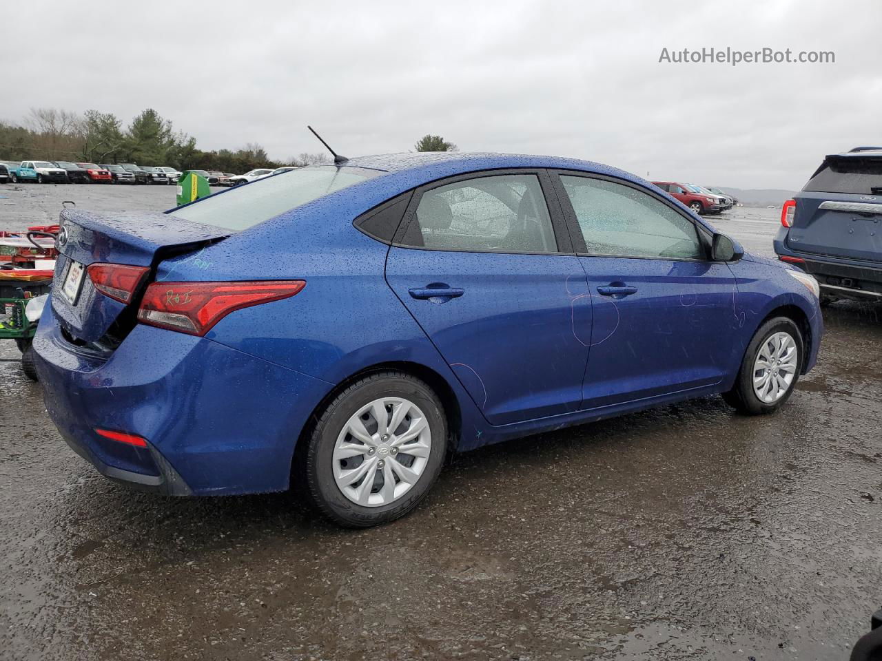 2021 Hyundai Accent Se Blue vin: 3KPC24A61ME129718