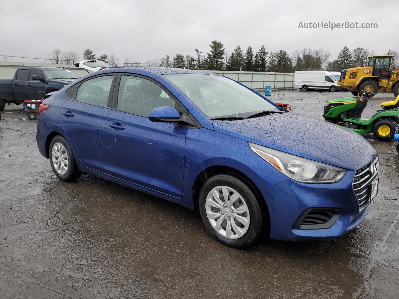 2021 Hyundai Accent Se Blue vin: 3KPC24A61ME129718