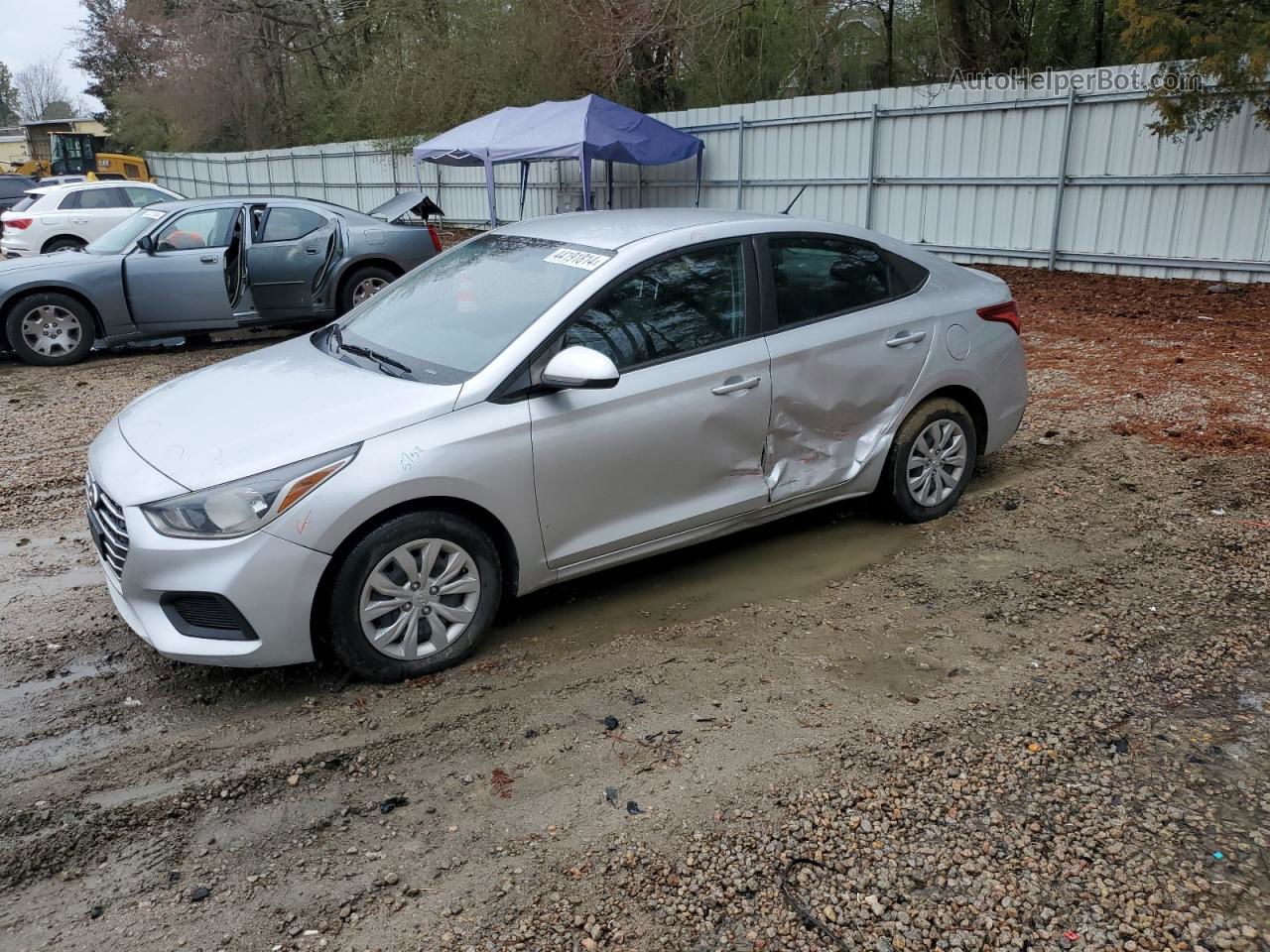 2021 Hyundai Accent Se Silver vin: 3KPC24A61ME132361