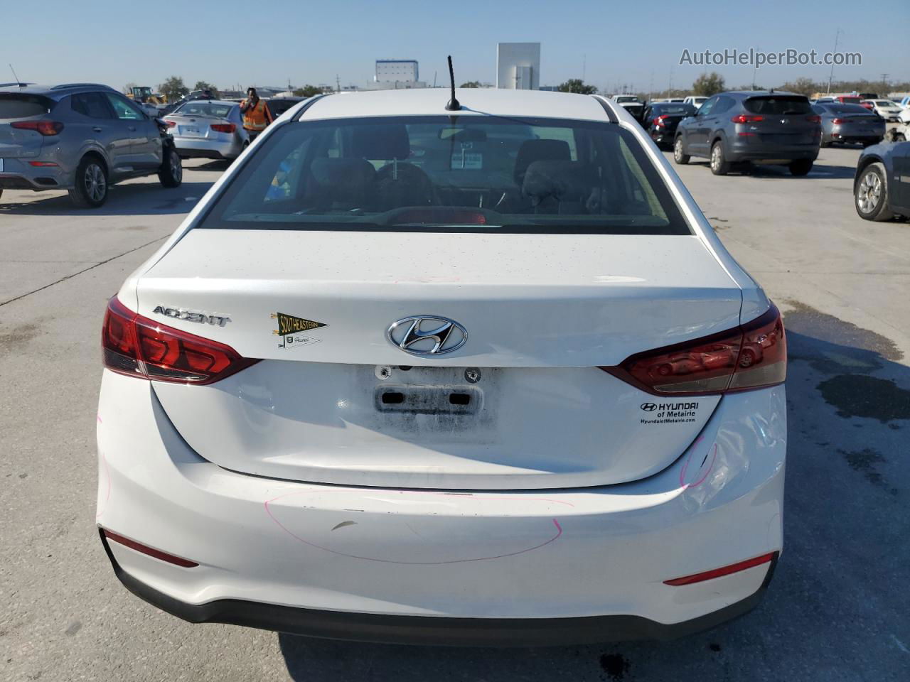 2021 Hyundai Accent Se Белый vin: 3KPC24A61ME136524