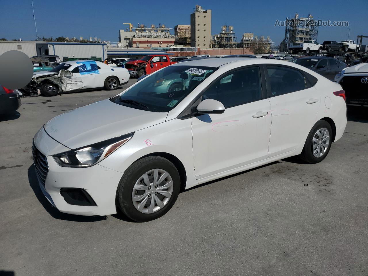 2021 Hyundai Accent Se White vin: 3KPC24A61ME136524