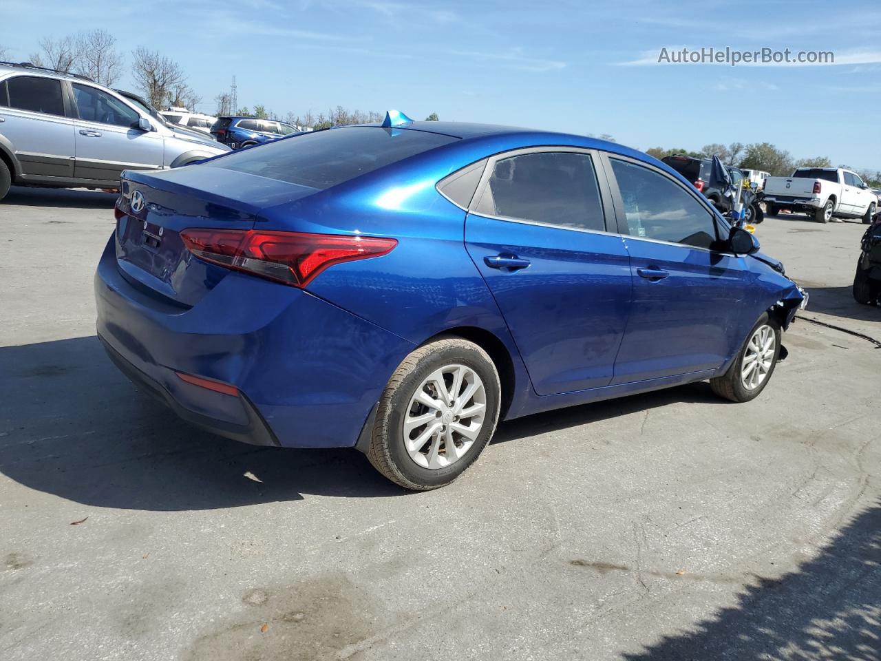 2021 Hyundai Accent Se Blue vin: 3KPC24A61ME140668