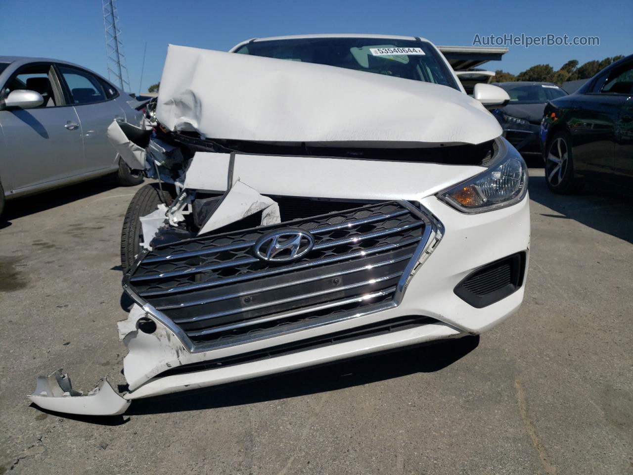 2021 Hyundai Accent Se White vin: 3KPC24A61ME142968