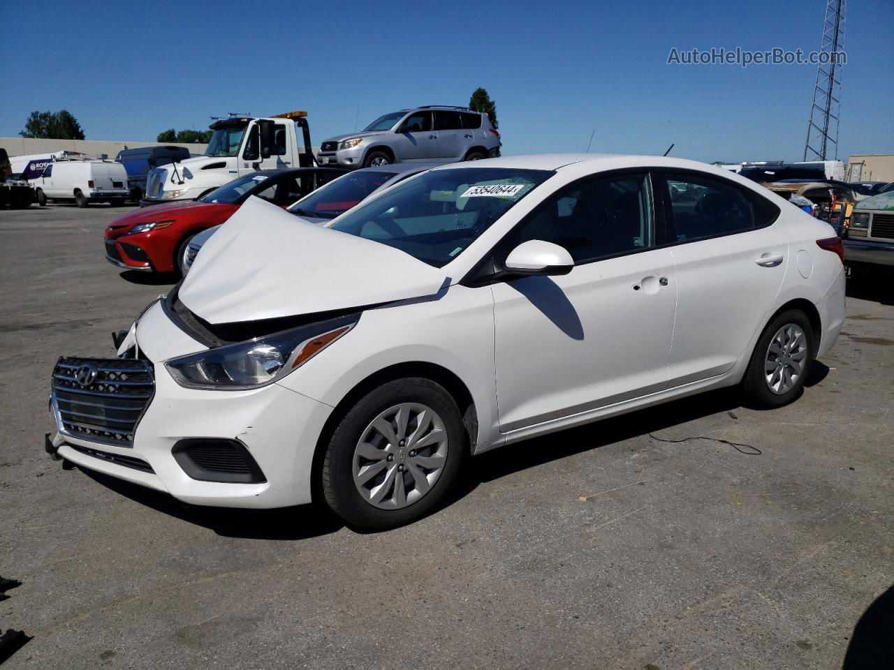 2021 Hyundai Accent Se Белый vin: 3KPC24A61ME142968