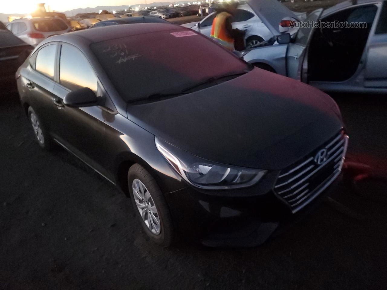 2021 Hyundai Accent Se Black vin: 3KPC24A61ME144414