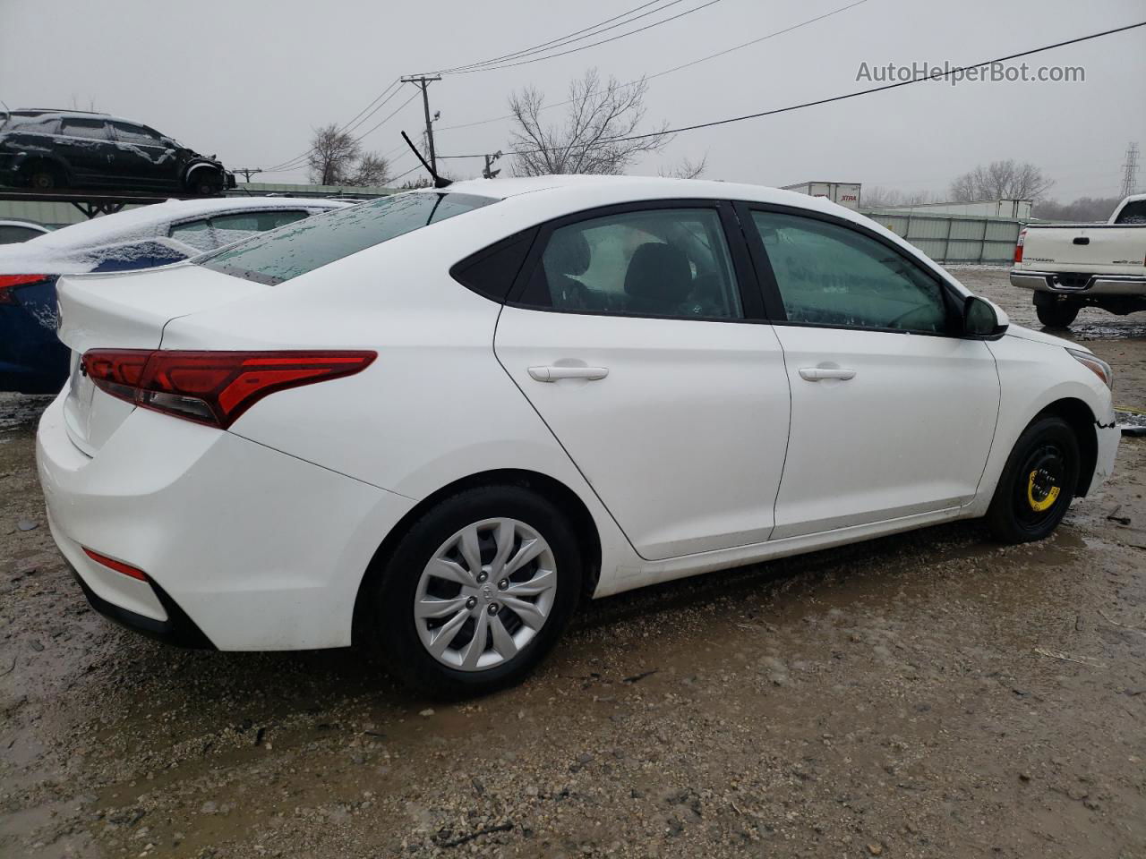 2021 Hyundai Accent Se Белый vin: 3KPC24A61ME149418