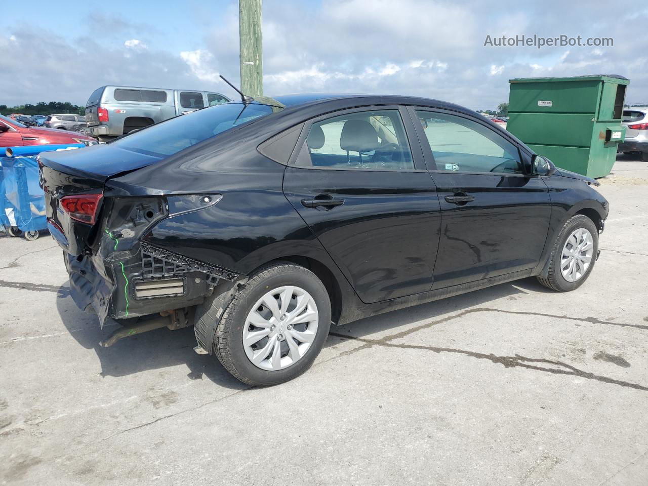 2021 Hyundai Accent Se Black vin: 3KPC24A61ME150486