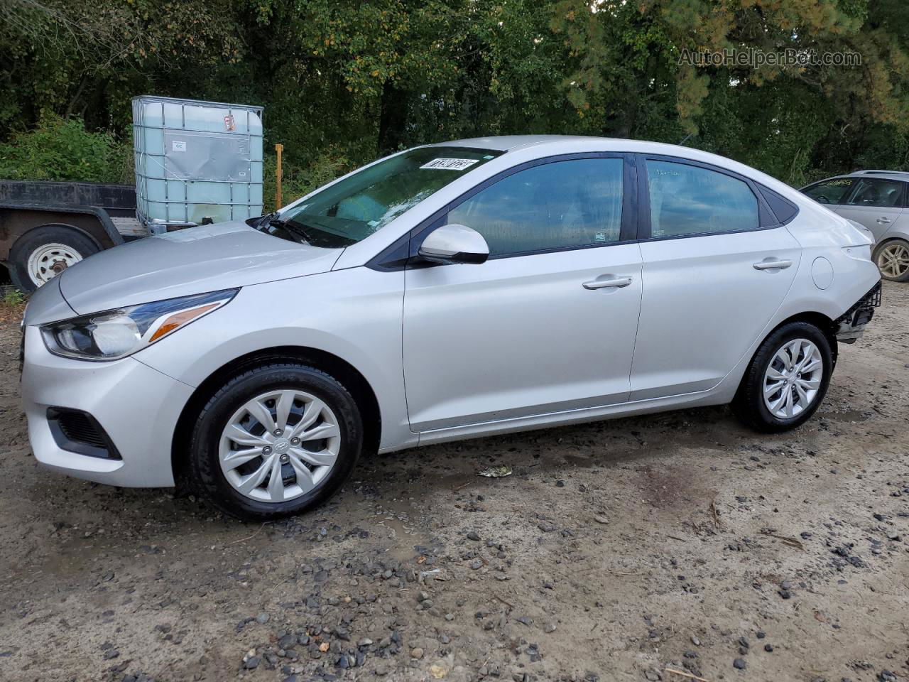 2021 Hyundai Accent Se Silver vin: 3KPC24A61ME150763