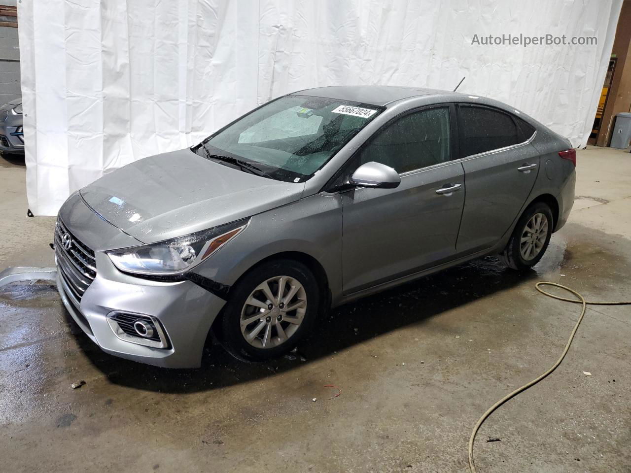 2021 Hyundai Accent Se Silver vin: 3KPC24A61ME152061