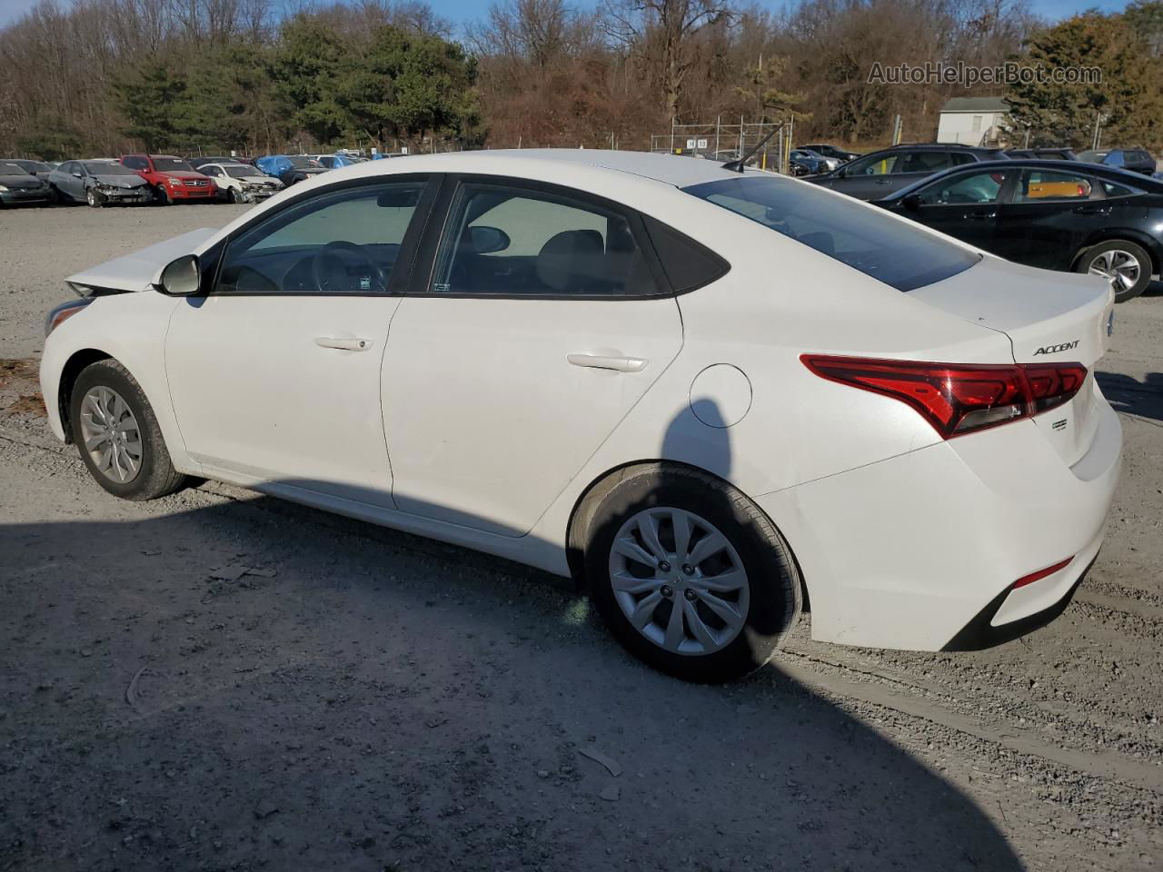 2021 Hyundai Accent Se White vin: 3KPC24A62ME129484