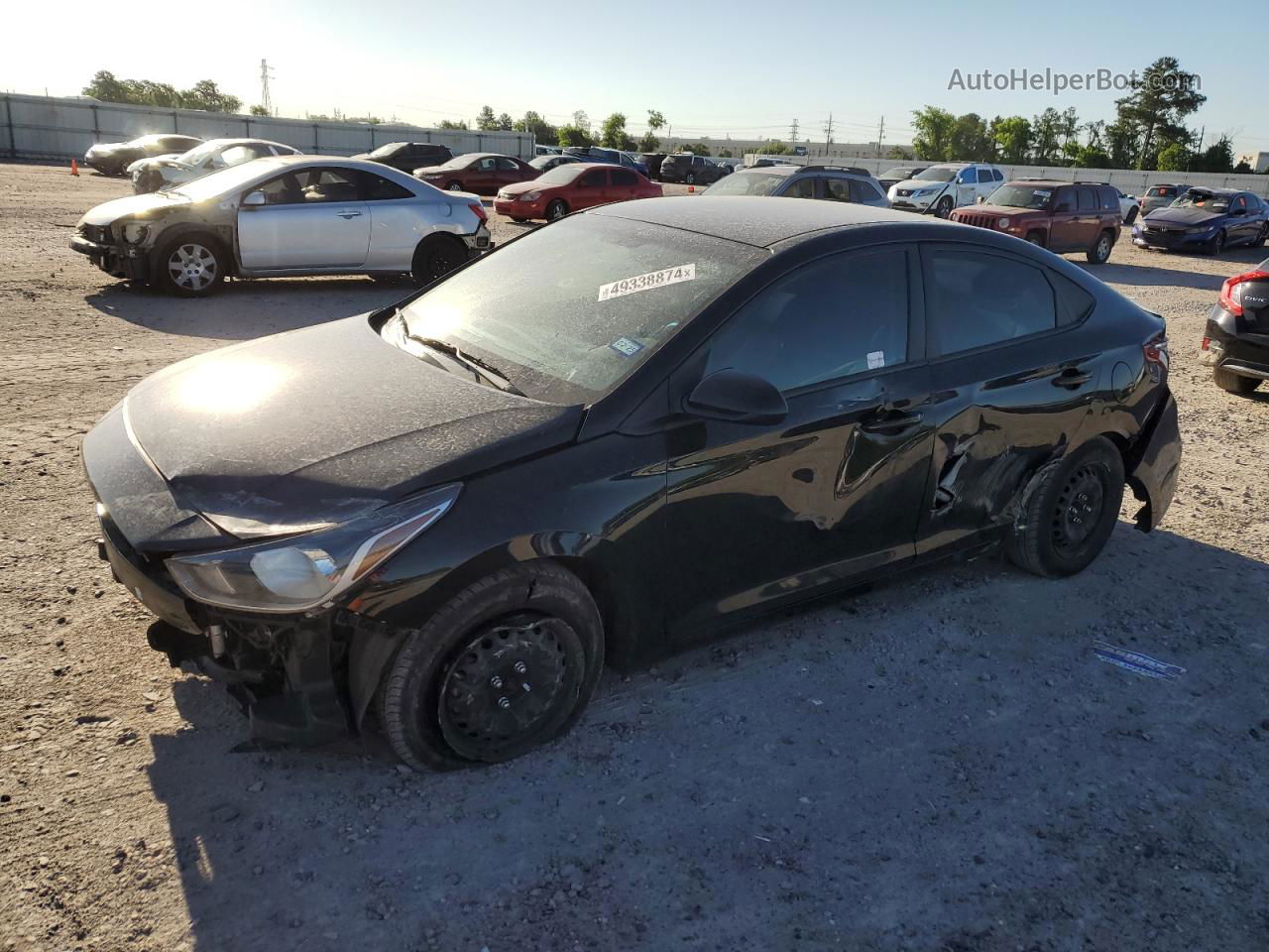 2021 Hyundai Accent Se Black vin: 3KPC24A62ME132000