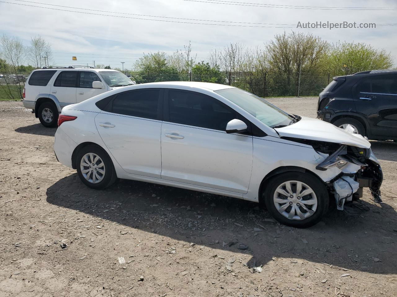 2021 Hyundai Accent Se White vin: 3KPC24A62ME132191