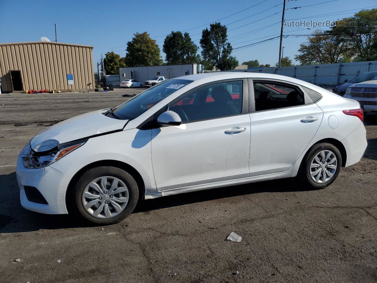 2021 Hyundai Accent Se White vin: 3KPC24A62ME135513