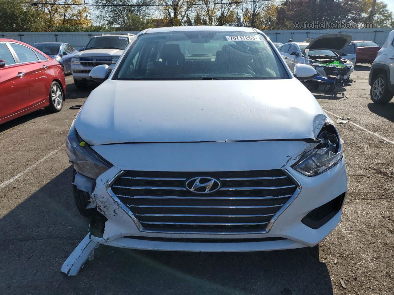 2021 Hyundai Accent Se White vin: 3KPC24A62ME135513