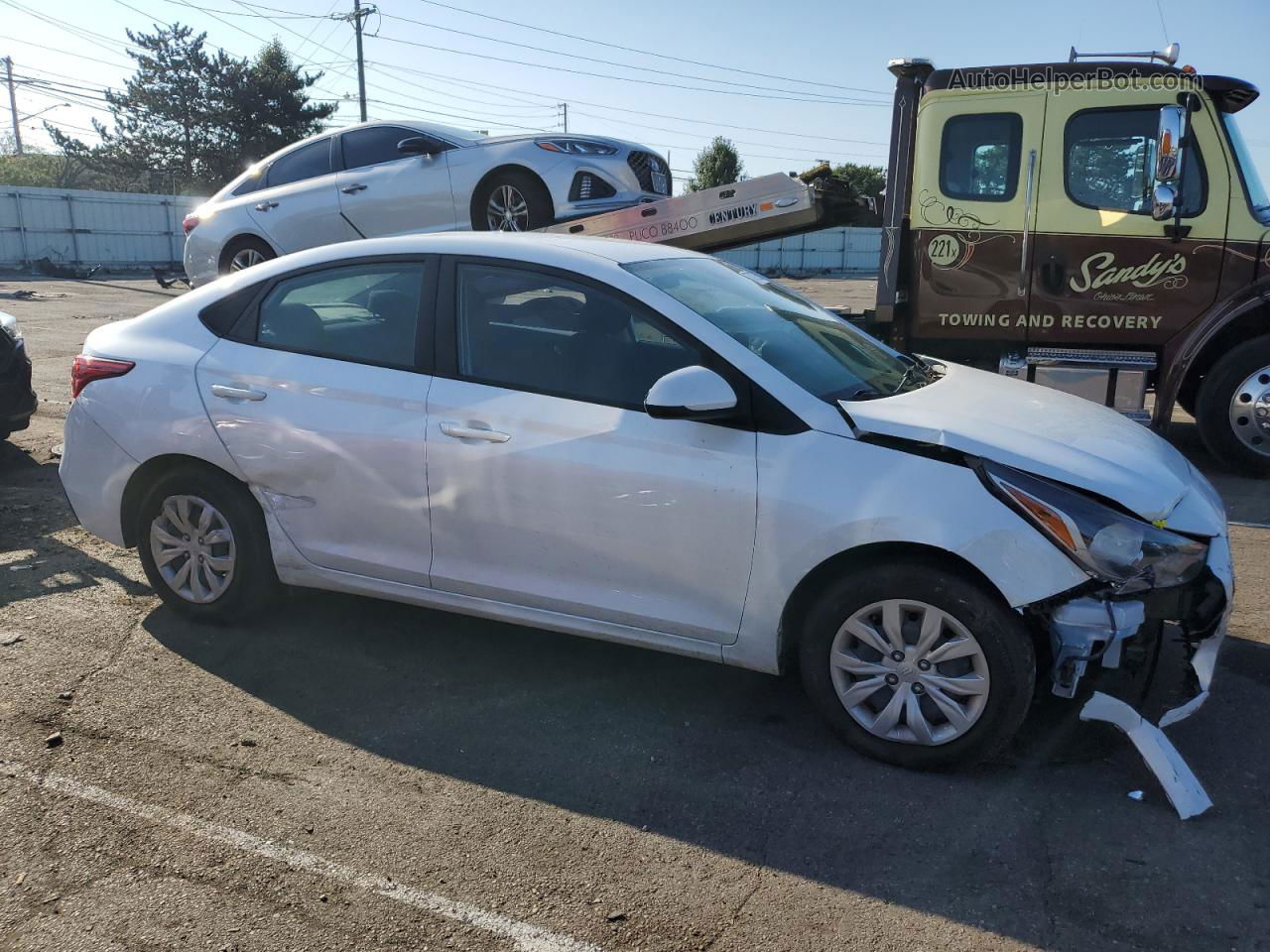 2021 Hyundai Accent Se White vin: 3KPC24A62ME135513