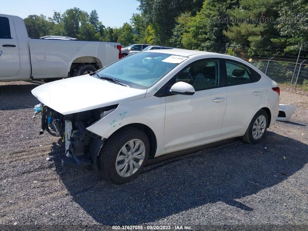 2021 Hyundai Accent Se White vin: 3KPC24A62ME142249