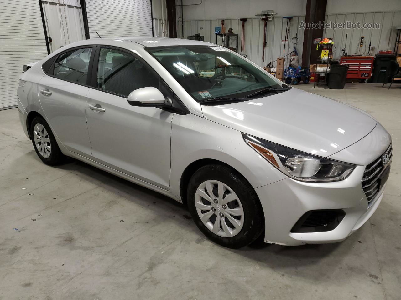 2021 Hyundai Accent Se Silver vin: 3KPC24A62ME143191