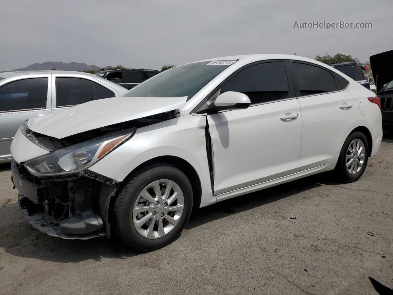 2021 Hyundai Accent Se White vin: 3KPC24A62ME143255