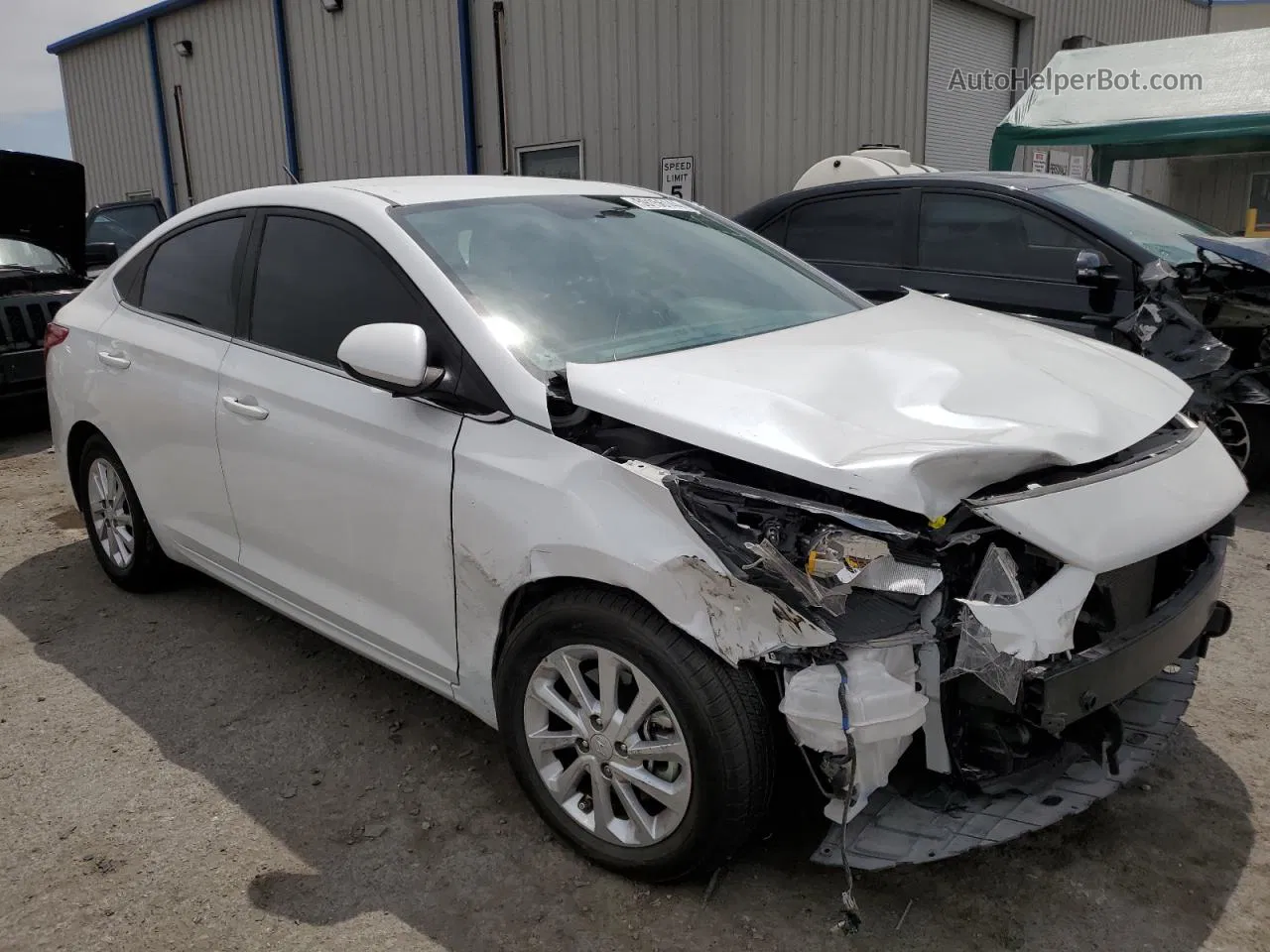 2021 Hyundai Accent Se White vin: 3KPC24A62ME143255