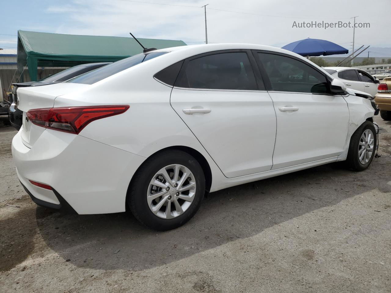 2021 Hyundai Accent Se White vin: 3KPC24A62ME143255