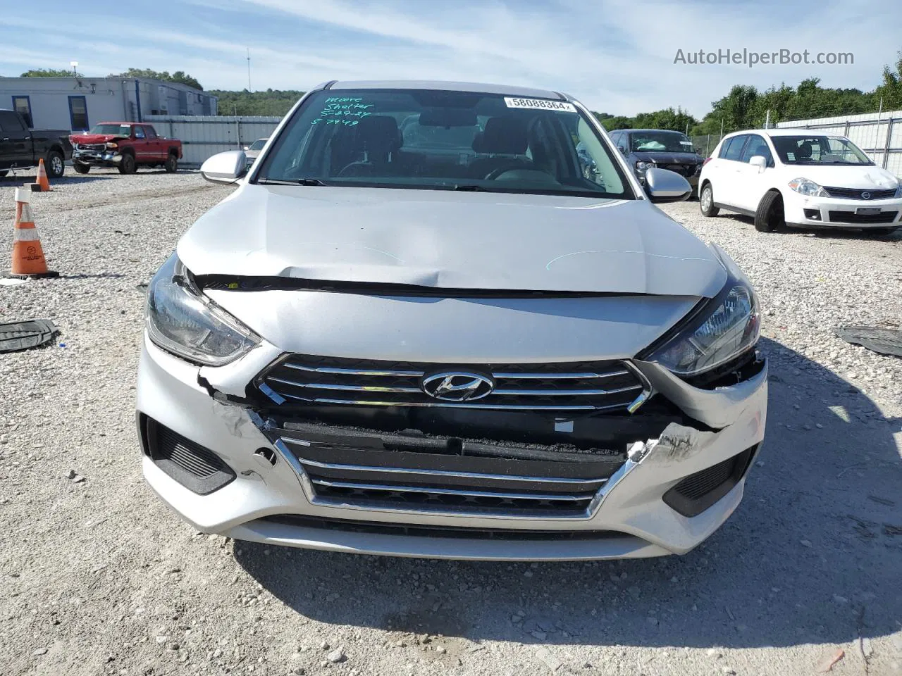 2021 Hyundai Accent Se Silver vin: 3KPC24A62ME144230