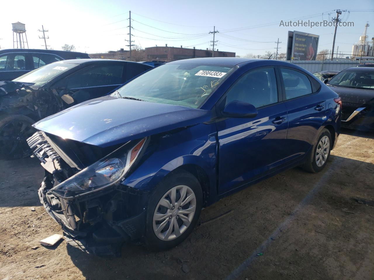 2021 Hyundai Accent Se Blue vin: 3KPC24A62ME144700