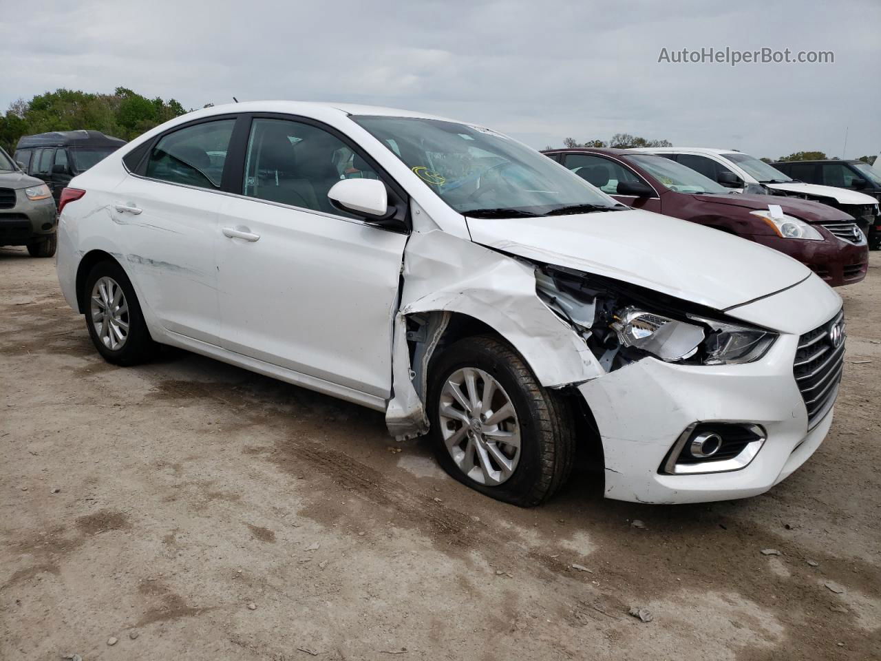 2021 Hyundai Accent Se Белый vin: 3KPC24A62ME150819