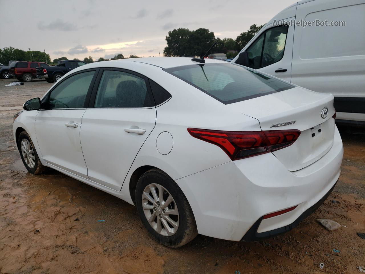 2021 Hyundai Accent Se White vin: 3KPC24A62ME152067