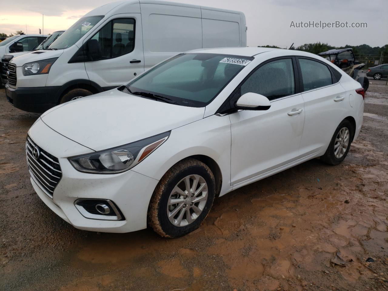 2021 Hyundai Accent Se White vin: 3KPC24A62ME152067