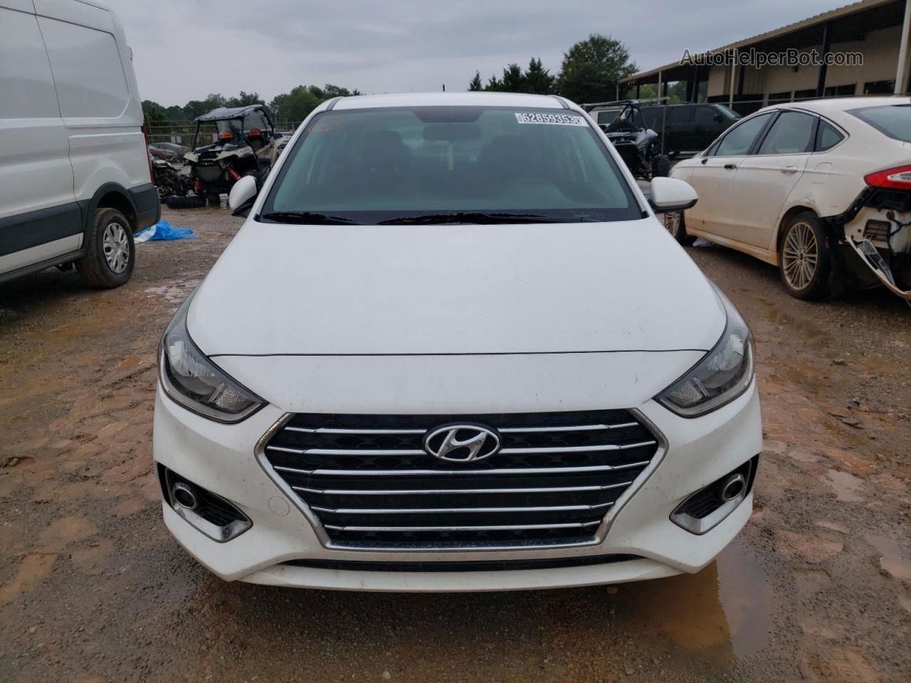 2021 Hyundai Accent Se White vin: 3KPC24A62ME152067