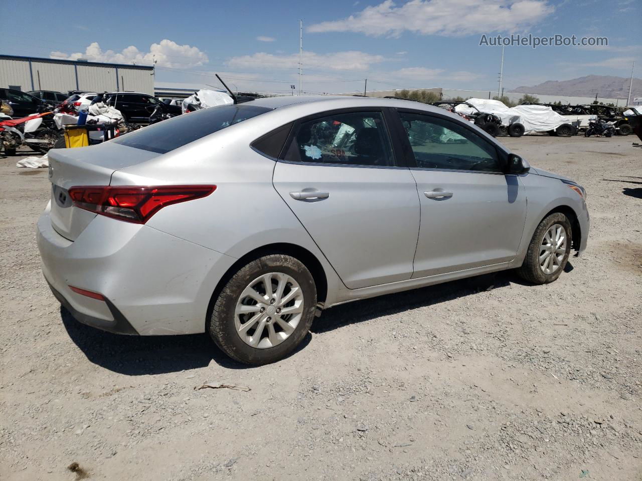 2021 Hyundai Accent Se Silver vin: 3KPC24A62ME152151