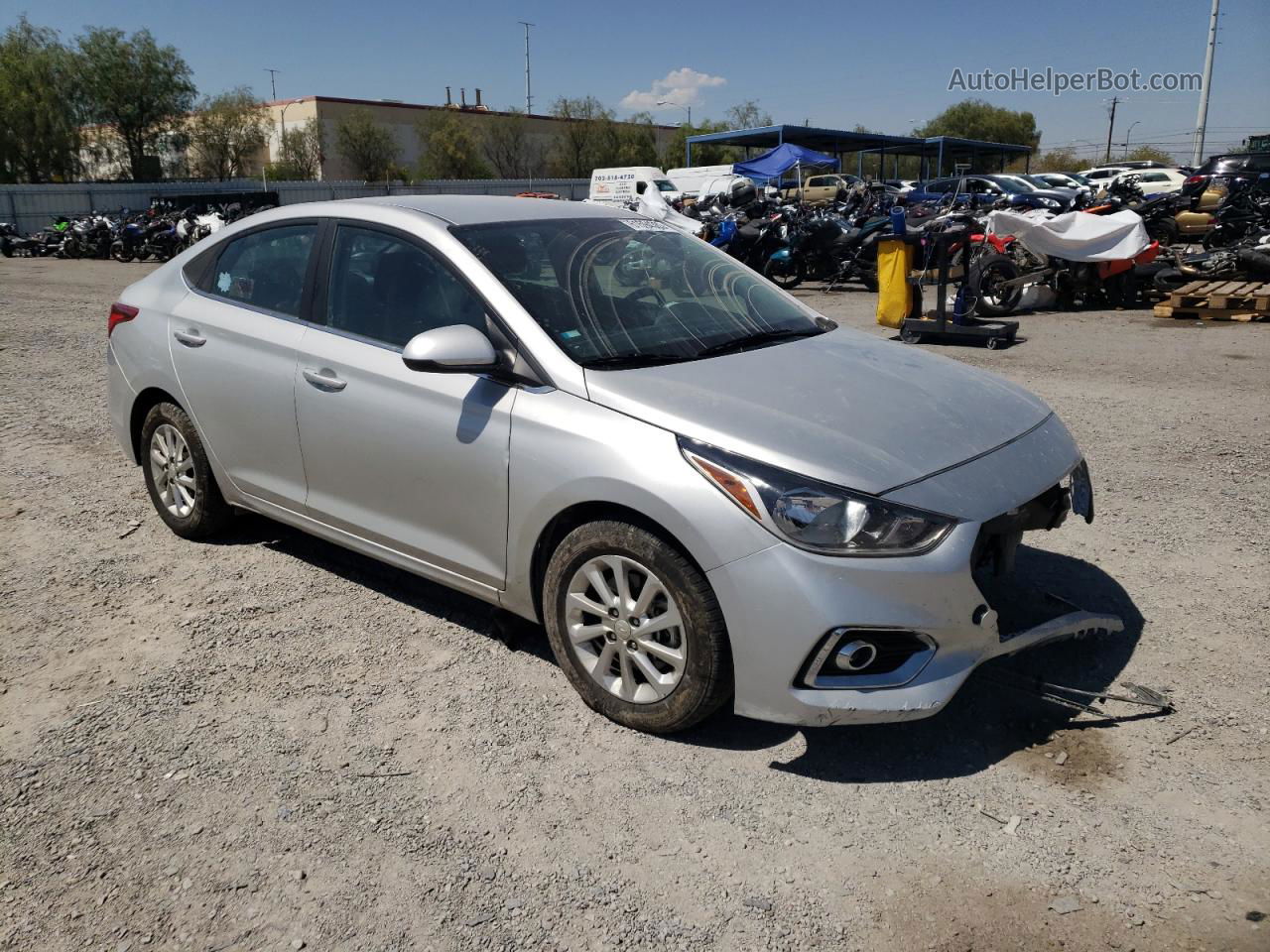 2021 Hyundai Accent Se Silver vin: 3KPC24A62ME152151