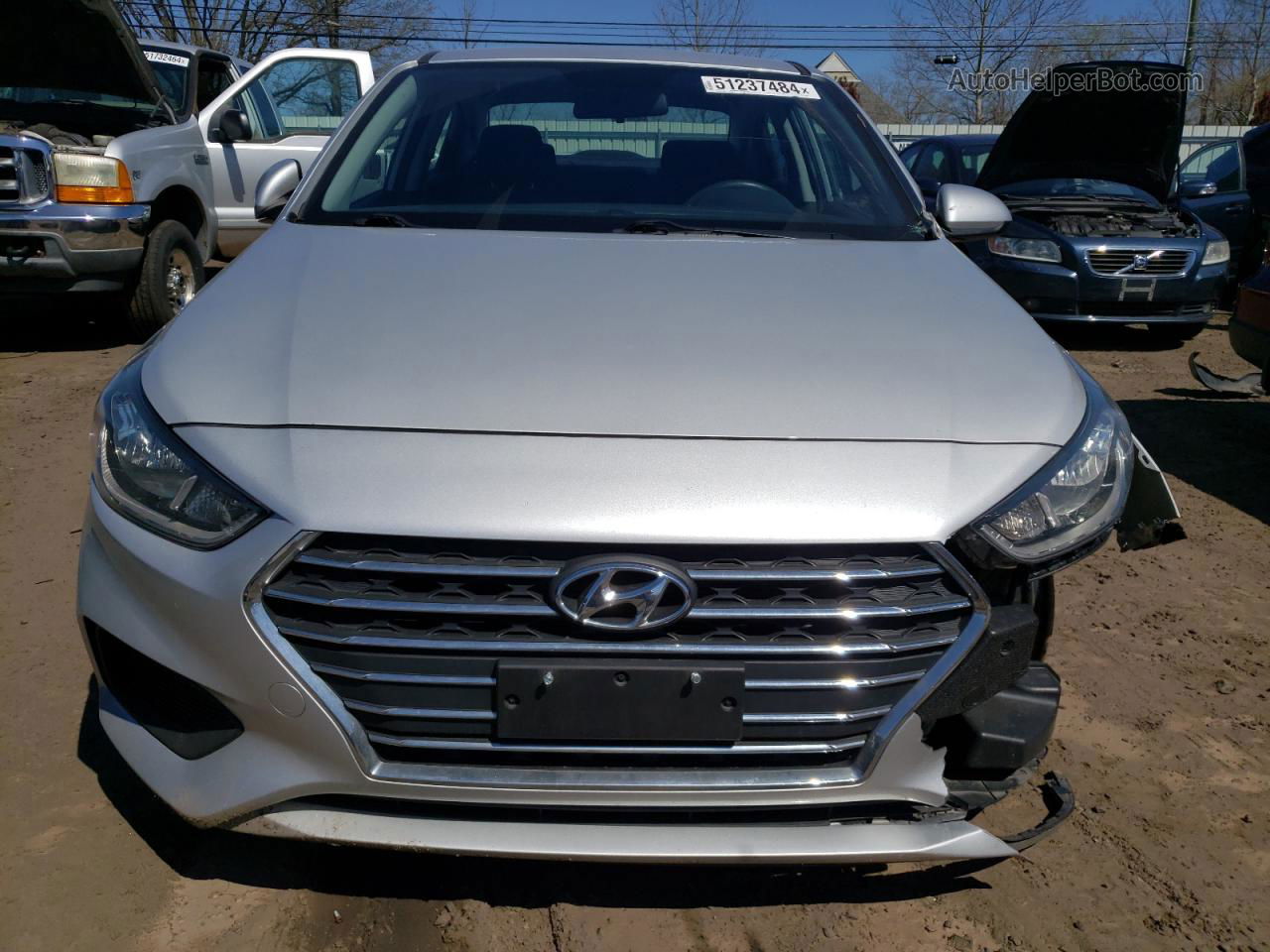 2021 Hyundai Accent Se Серебряный vin: 3KPC24A63ME129364